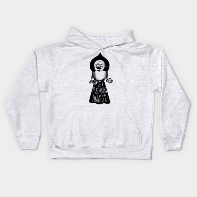 Official Flatwoods Black Kids Hoodie by AWSchmit